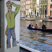 Wheatpaste on an electric box