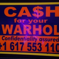 Part of Mark Chalmer's massive "Ca$h for your Warhol" installation.
