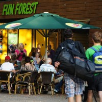 Fun Forest kids obstacle course restaurant