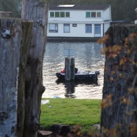 Picnic while waiting for the Sluis to open, Park Schinkel Islands park