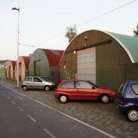 Quanset huts at the Historic Tram Museum