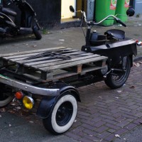 Transport scooter, VW front-end