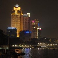 Rembrandt Building and Phillips, Amstel River, south Amsterdam
