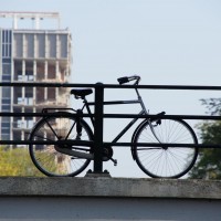 Bike on a bridge