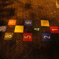 Permanent Hopscotch in the street