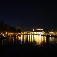Stopera at night from the Magerebrug
