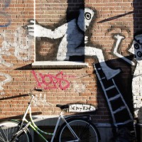 Burglar graffiti