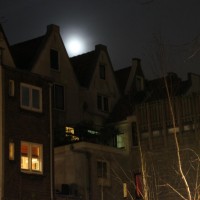 Moon over the gables