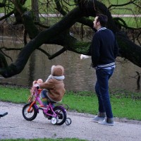 New bike! Still has 4 wheels. Start 'em out early in the Netherlands