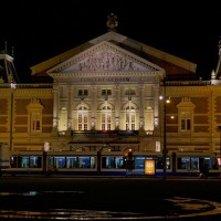 Concertgebouw and tram in front