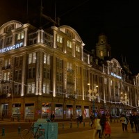 The Bienkorf department store on the Damrak side.