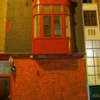 On behalf of Holland, grafitti on a house/shop front