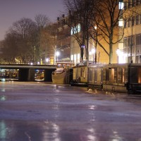 HDR Ice on the Nieuwe Prinsengracht
