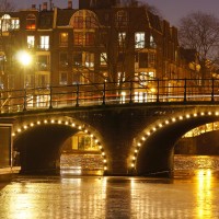 HDR Ice on the Nieuwe Prinsengracht