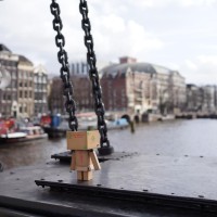 The view of the Hogesluis and Carre' is great from up here.