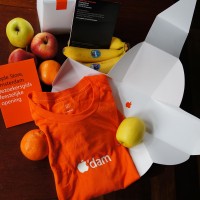 Apple'dam t-shirt from the Grand Opening of the first Apple store in Holland