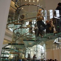Beautiful staircase to the massive upstairs area