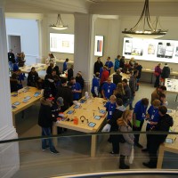 Massive interest in the new store and products.