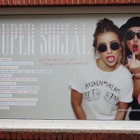 Rude marquee for a club near the Leidseplein