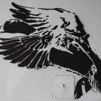 Quack. Random street art stencil