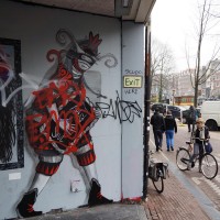 Jealous tagger kids ruining anothers art rather than making their own. No talent required