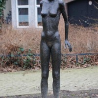 Fantastic statue in a park