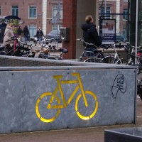 Bike parking at the health club