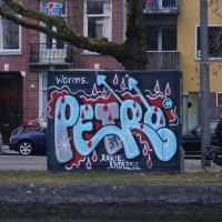 Random street art by a visiting graffiti artist