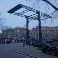 Beautiful bridge on the Brouwersgracht