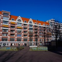 An apartment building on the Waterlooplein