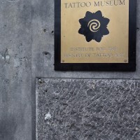 Entrance to the tattoo museum on the Plantage Middenlaan near Artis Zoo