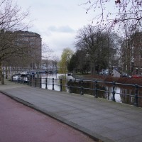 Peaceful canal scene.