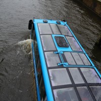 The Floating Dutchman bus comes through Amsterdam 3 times per day.