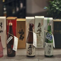 Sake window display