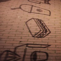 Starbuck's invasion begins at the Rembrandtplein, casting shadows on the sidewalk